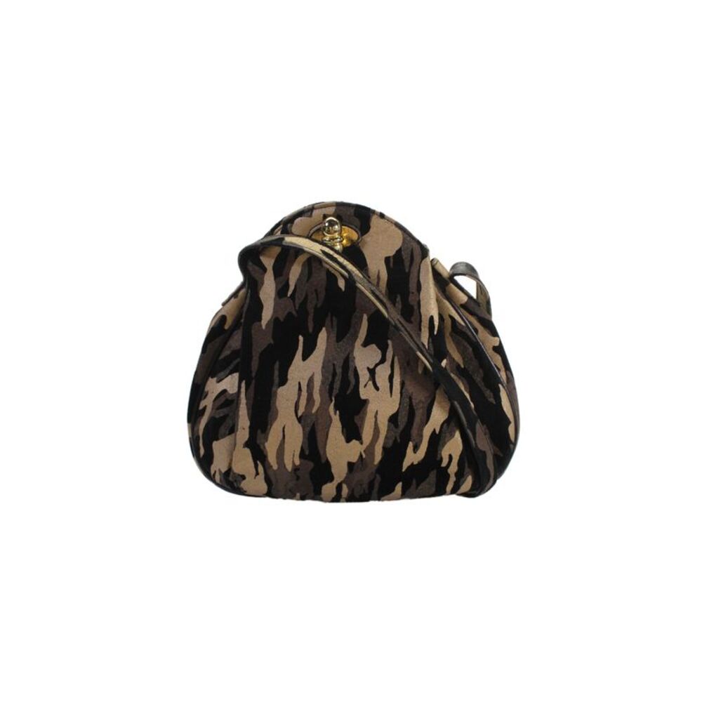 Stuart Weitzman Women's Gold Hardware Latch Closure Crossbody Handbag Black